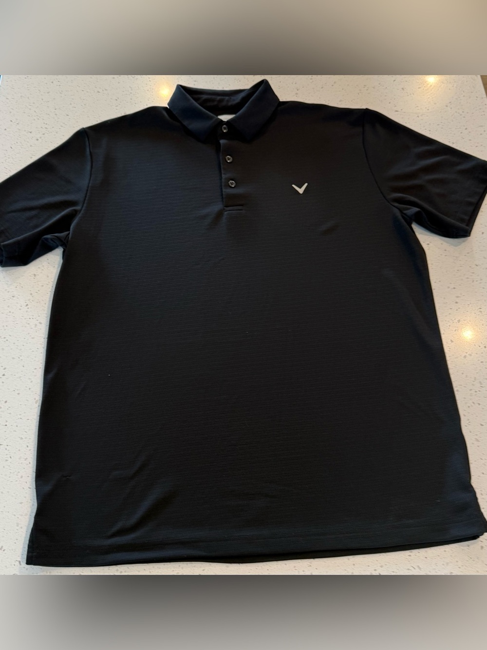 L Callaway Opti-Dri Men’s Large Black Golf Polo Short Sleeve Shirt